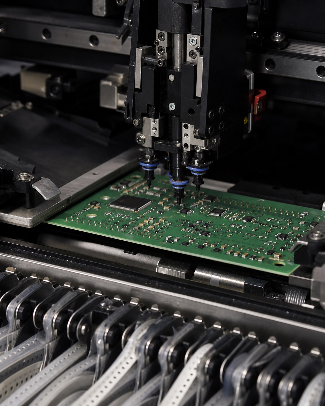 PCB에 SMD 부품을 장착하는 SMT 실장 공정 안내 이미지